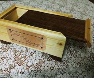 Slide Top Box With Copper Etched Plaque
