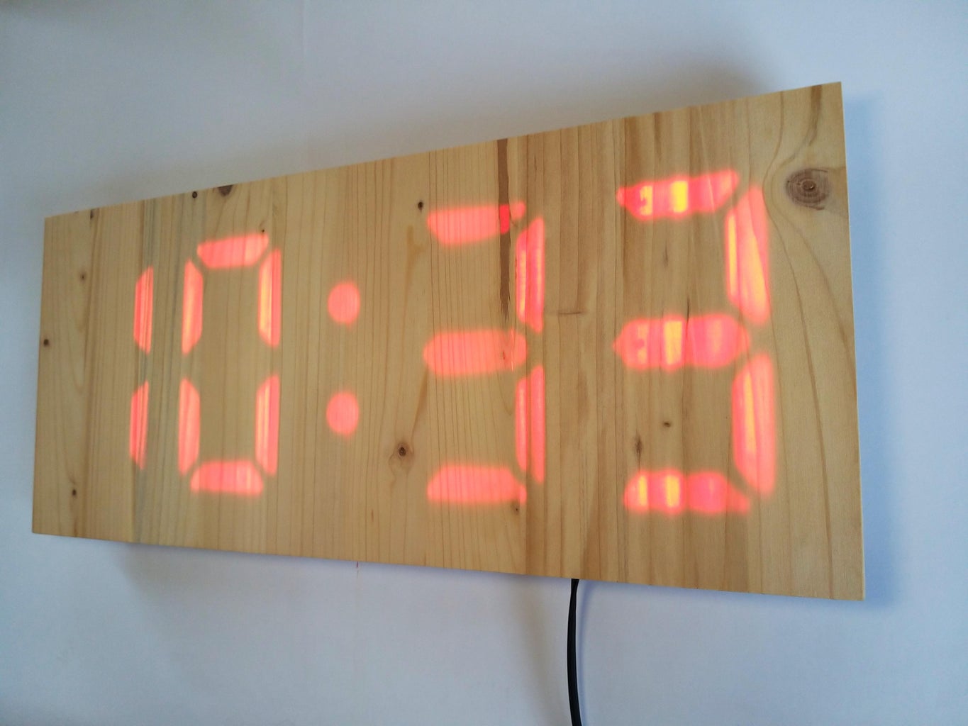 CNC Machined Wood Clock