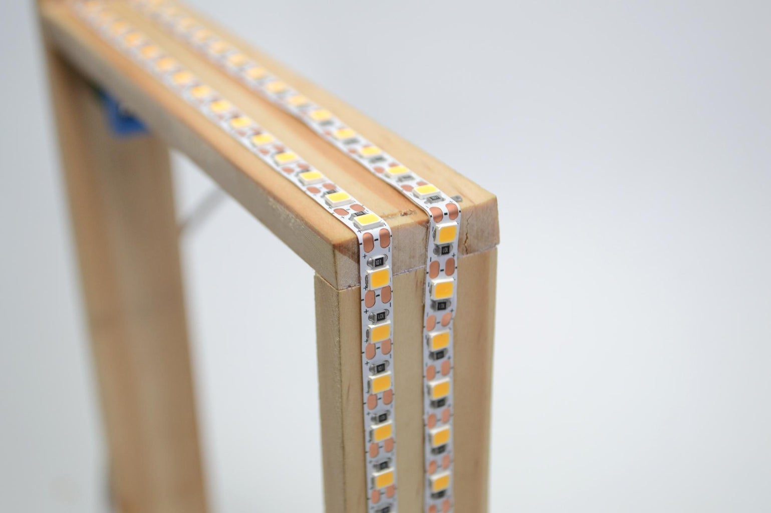 Adding the Led Strips to the Frame