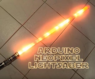 DIY Arduino NeoPixel Lightsaber With Light and Sound Effects