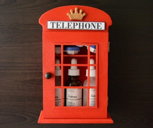 Small Telephone Box Cabinet