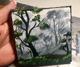 Foggy Forest Painting Technique 