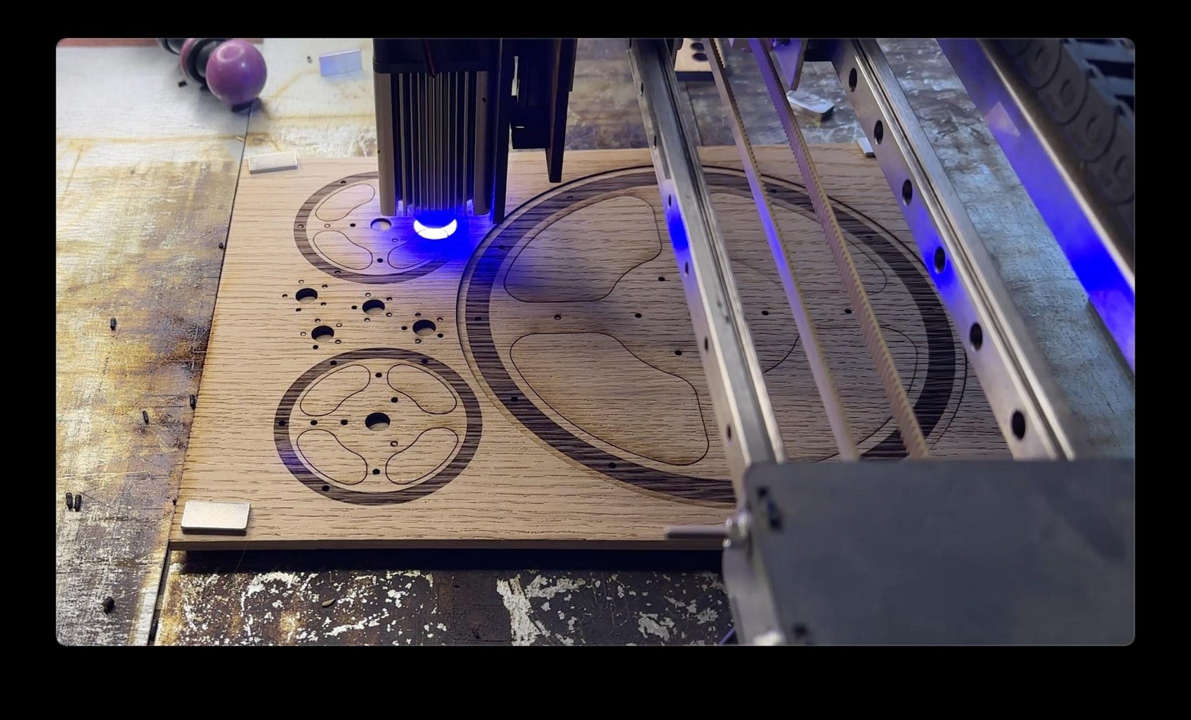 Laser Cut -engrave Gears, Holders