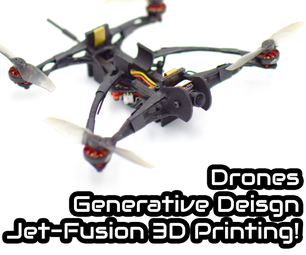 Pushing 3D Printing by Making a Drone With Fusion360 Generative Design!