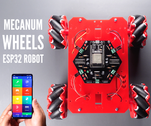 ESP32 Mecanum Wheels Robot and Bluetooth Gamepad Controller