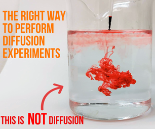 Real Diffusion Experiment (for Home or School)